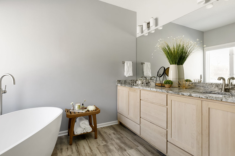Home Remodeling Trends -Natural Materials Bathroom Remodel in Lakeville MN