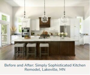Before and after Lakeville, MN Kitchen Remodel