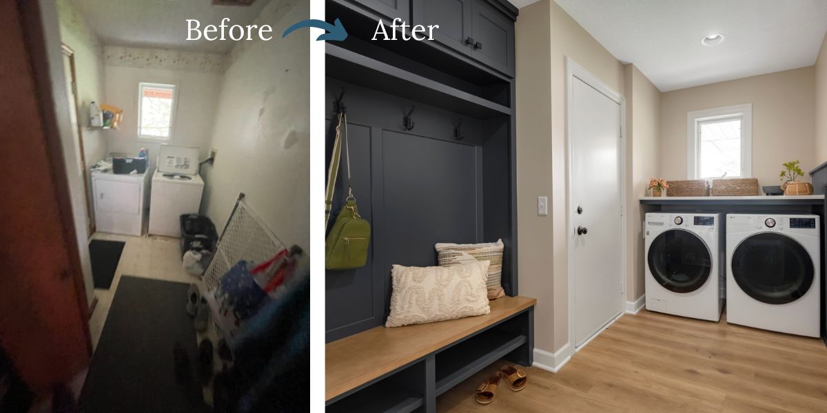 Eagan, MN Remodeler Before and After Photos - Mudroom & Laundry Room